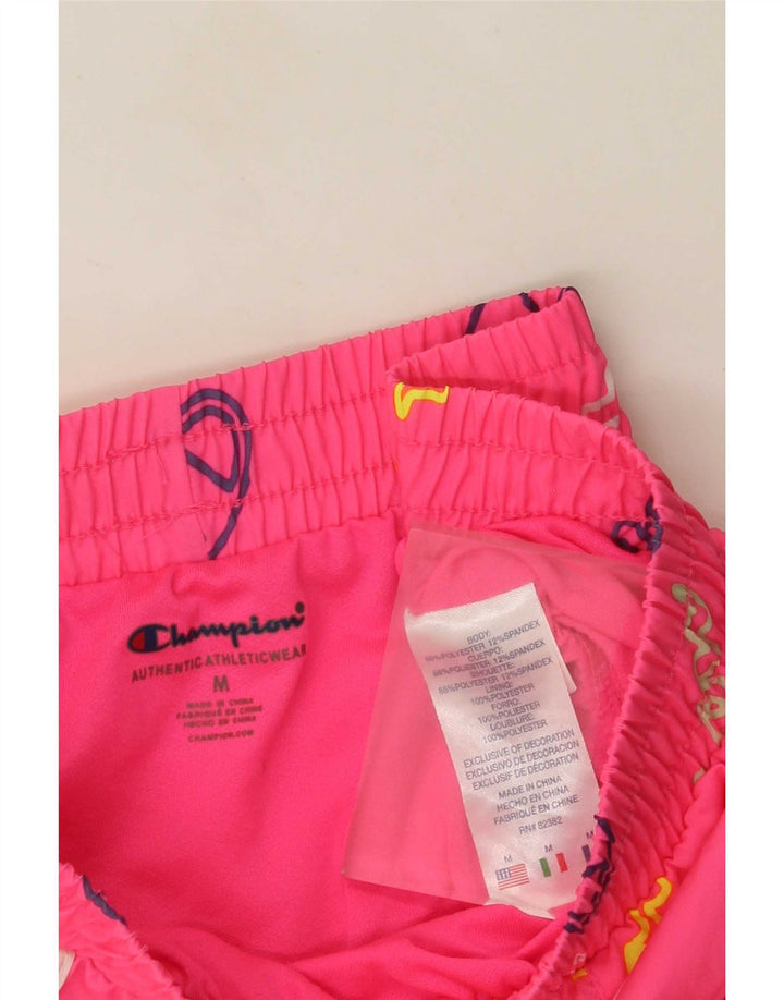 Champion Girls Graphic Sport Shorts 9-10 Years Medium Pink Polyester