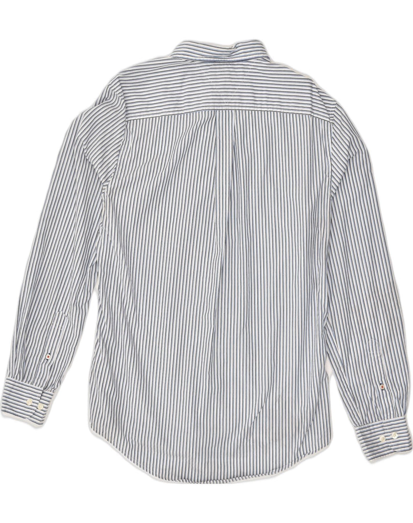 TOMMY HILFIGER Mens Shirt Medium Blue Pinstripe Cotton | Vintage Tommy Hilfiger | Thrift | Second-Hand Tommy Hilfiger | Used Clothing | Messina Hembry 