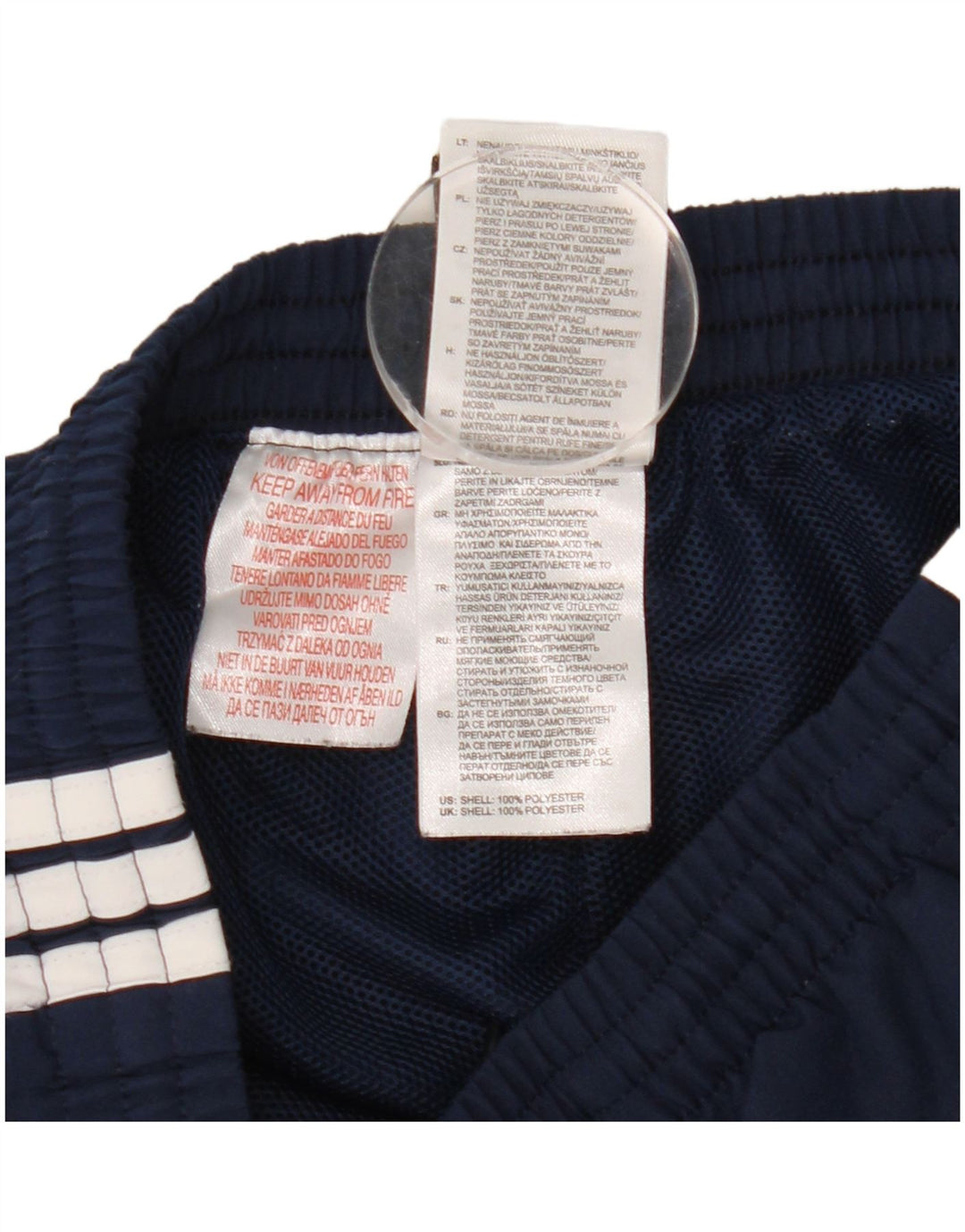 Adidas Boys Tracksuit Trousers 9-10 Years  Navy Blue Polyester
