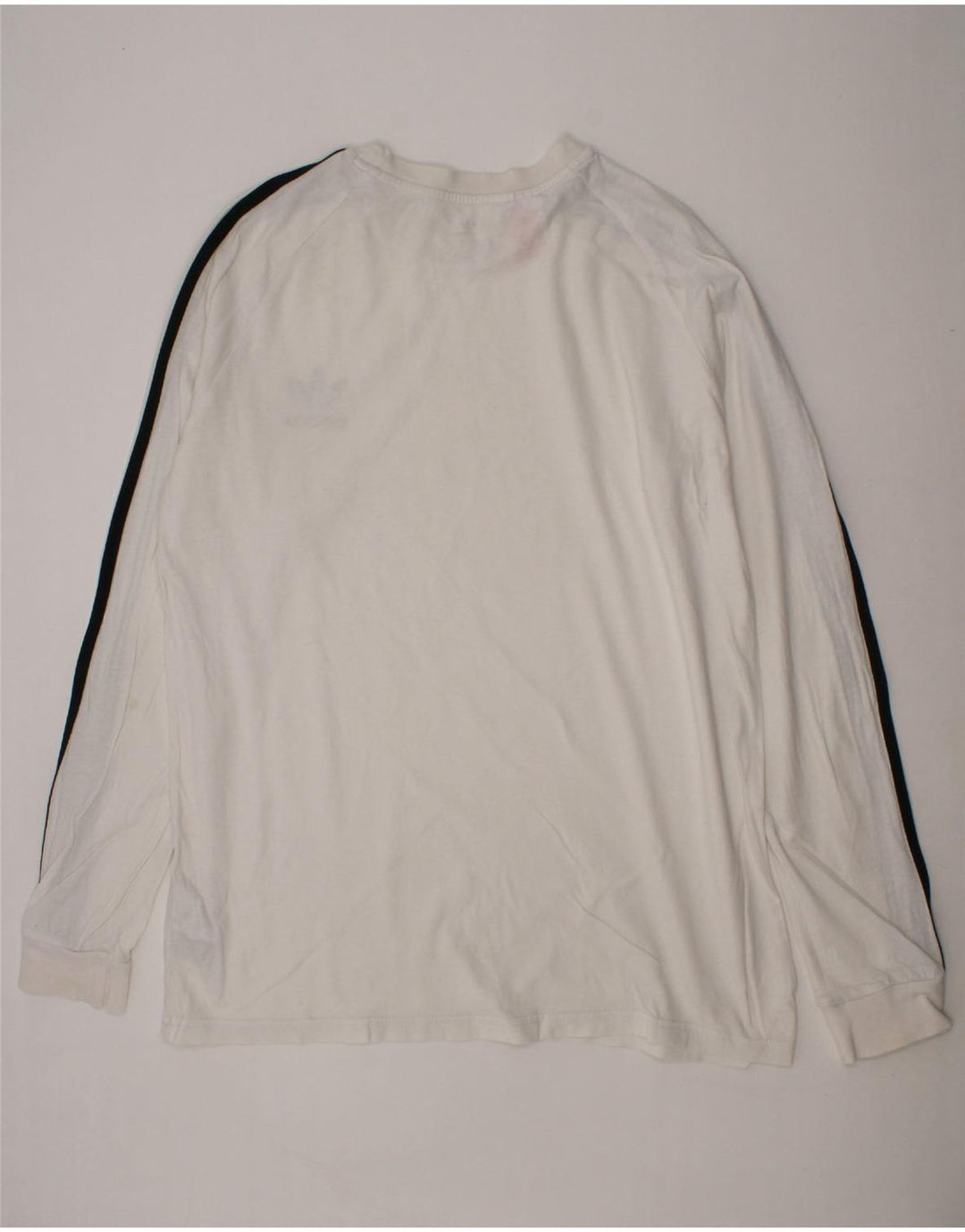 ADIDAS Boys Top Long Sleeve 14-15 Years White Cotton Vintage Adidas and Second-Hand Adidas from Messina Hembry 