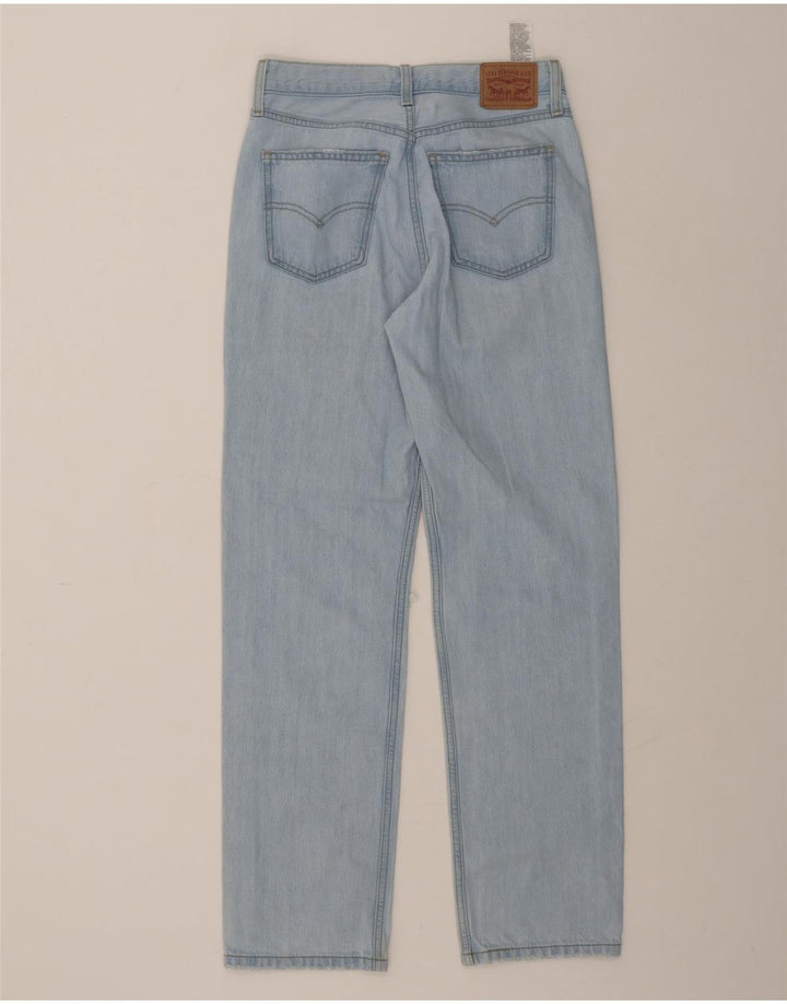 LEVI'S Womens Distressed Straight Jeans W26 L30 Blue Cotton Vintage Levi's and Second-Hand Levi's from Messina Hembry 