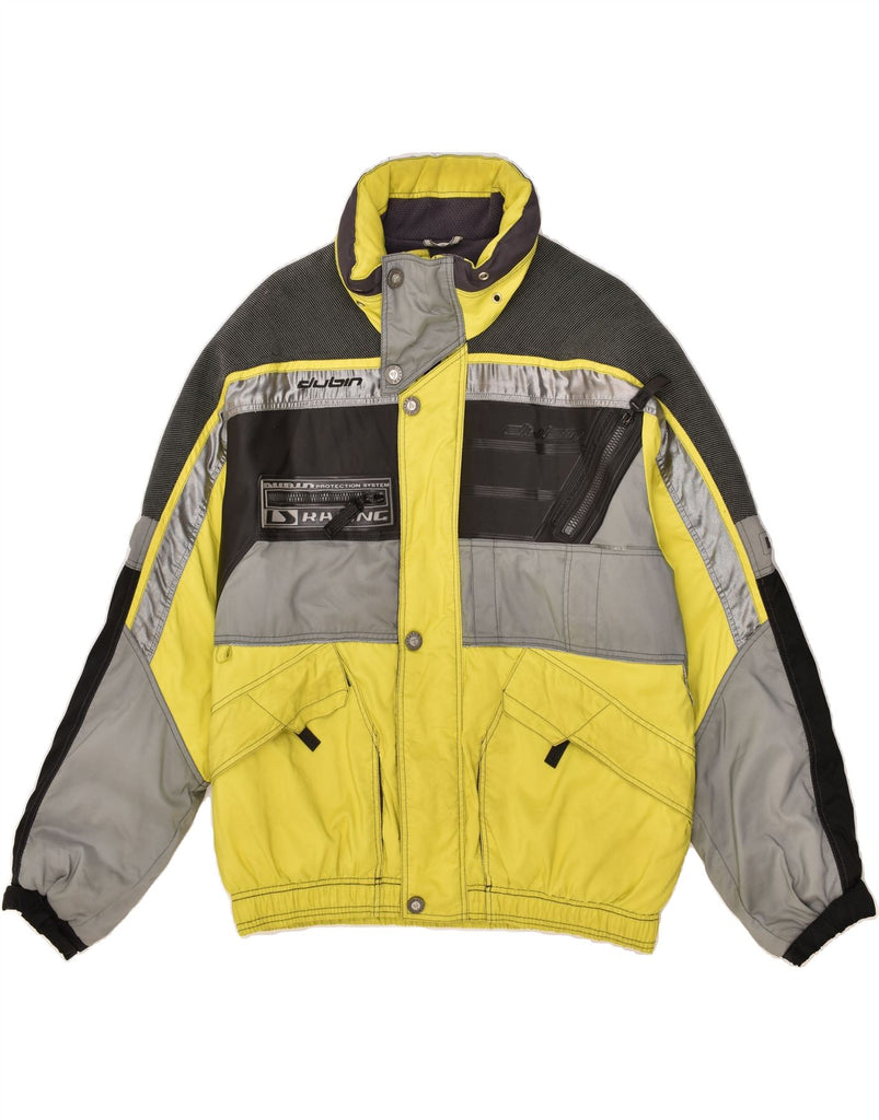 DUBIN Mens Ski Jacket Large Yellow Colourblock | Vintage Dubin | Thrift | Second-Hand Dubin | Used Clothing | Messina Hembry 