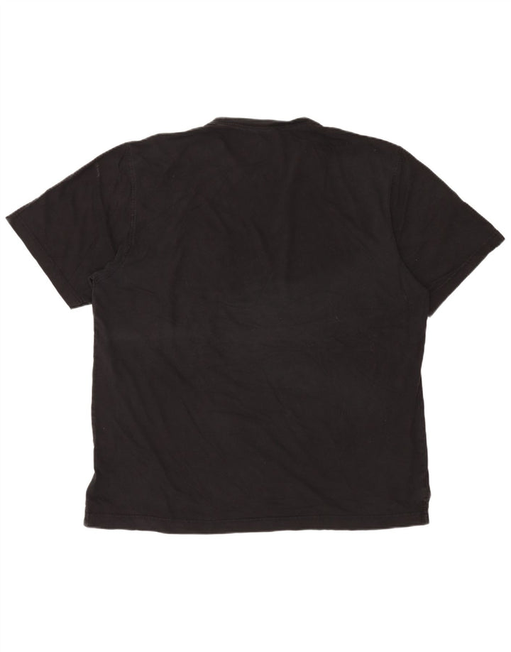 Izod Mens T-Shirt Top XL Black Cotton