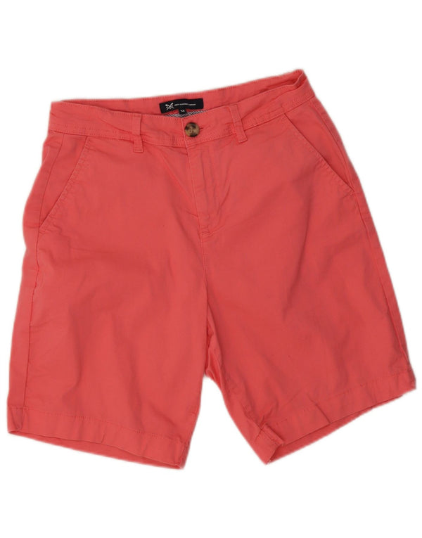 Crew Clothing Womens Chino Shorts UK 12 Medium W28 Pink Cotton
