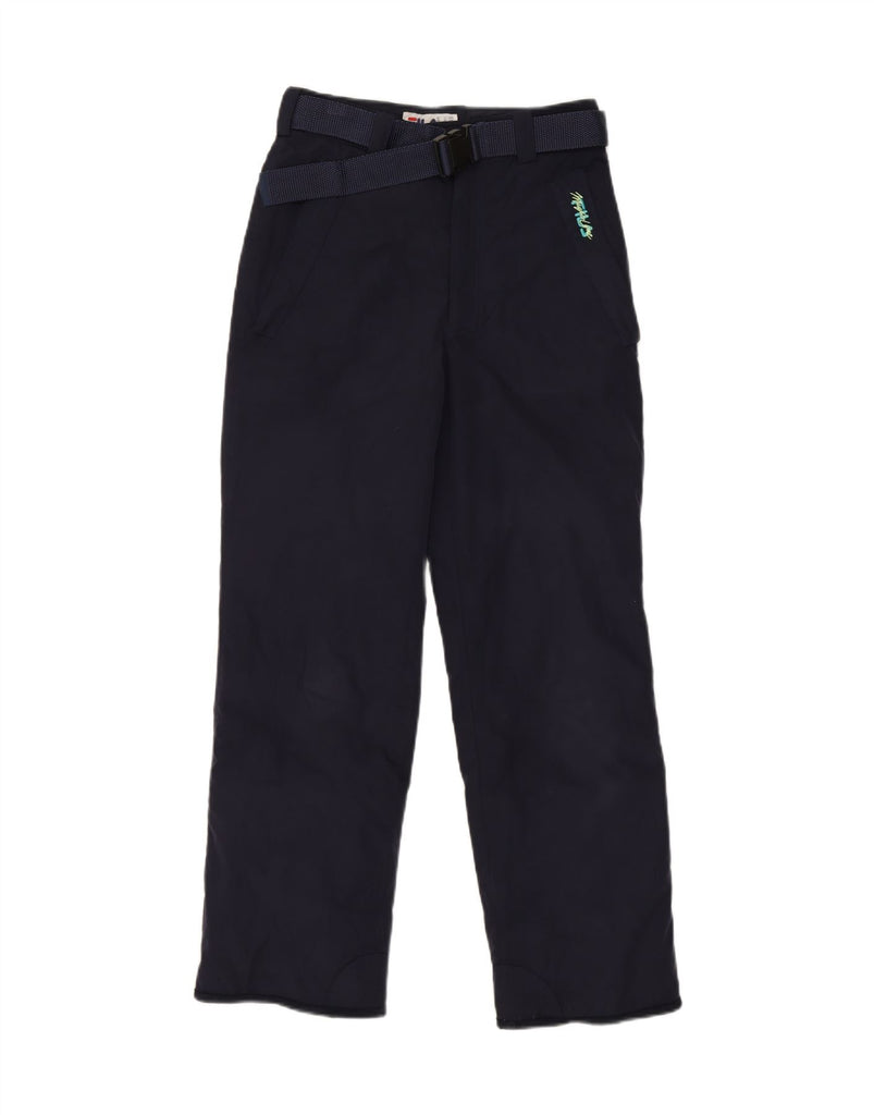FILA Womens Ski Trousers IT 44 Medium W30 L27 Navy Blue Polyester Vintage Fila and Second-Hand Fila from Messina Hembry 