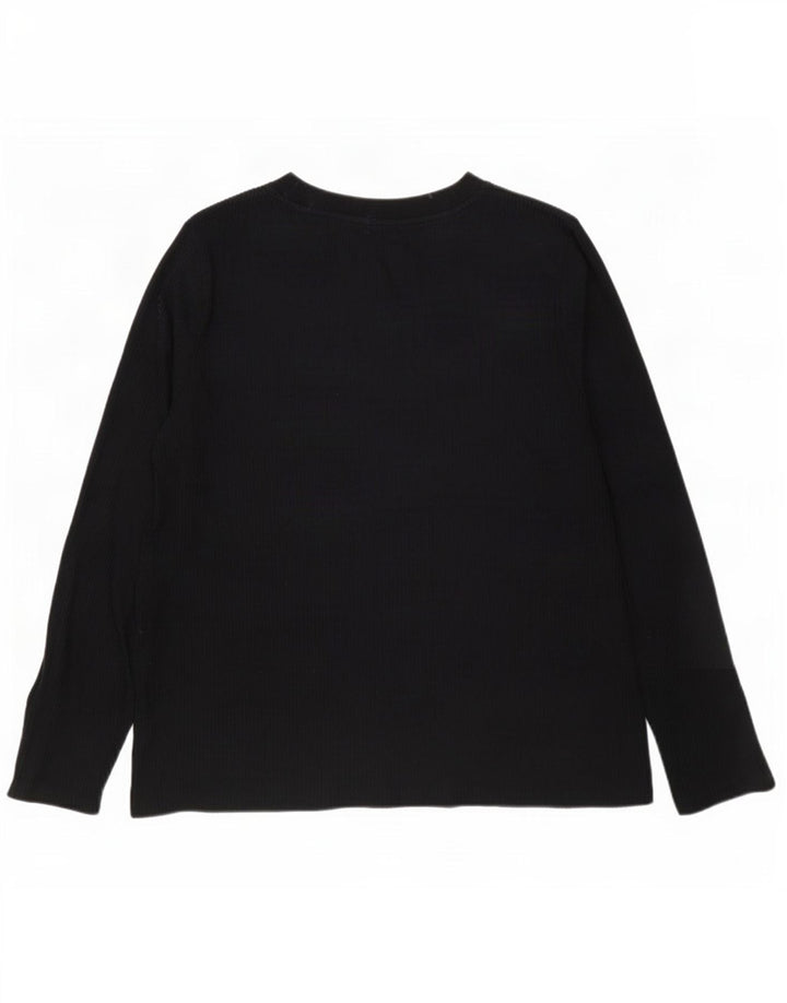 Zara Mens Top Long Sleeve XL Black