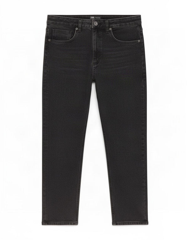 Zara Womens Straight Jeans EU 40 Medium W30 L26 Black Cotton