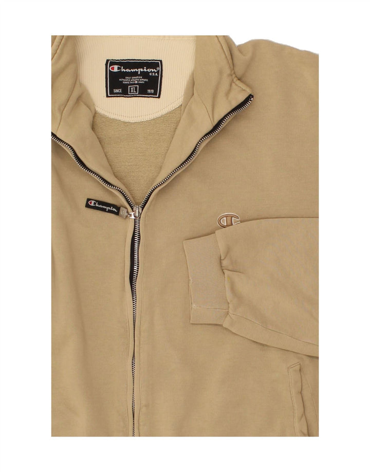 CHAMPION Mens Tracksuit Top Jacket XL Brown Cotton Vintage Champion and Second-Hand Champion from Messina Hembry 