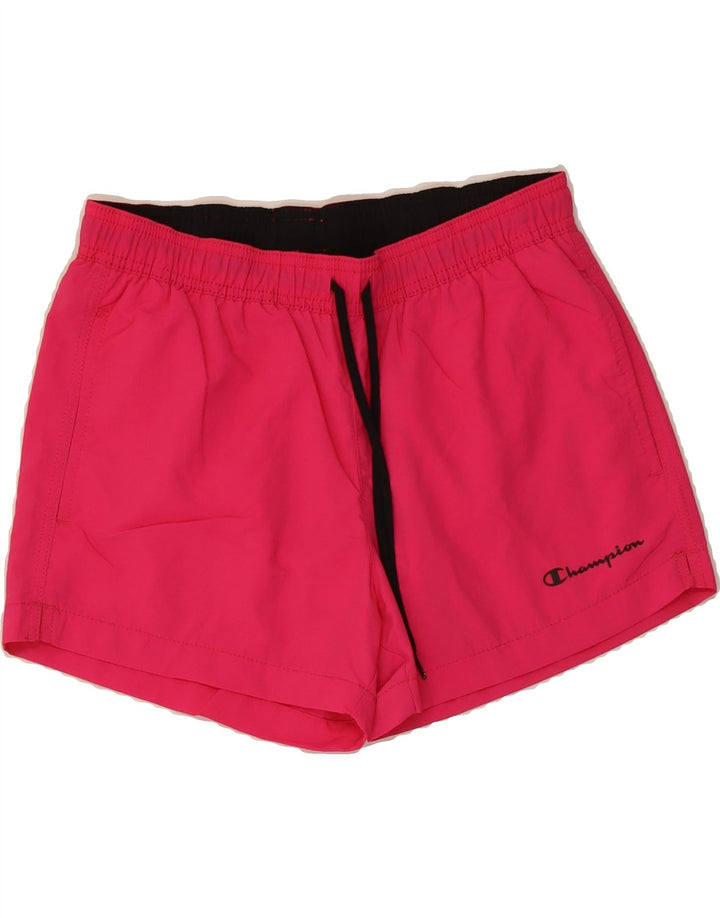 CHAMPION Womens Sport Shorts UK 4 XS Pink Polyamide Vintage Champion and Second-Hand Champion from Messina Hembry 