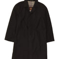 WELLINGTON Mens Trench Coat UK 44 2XL Black Polyester