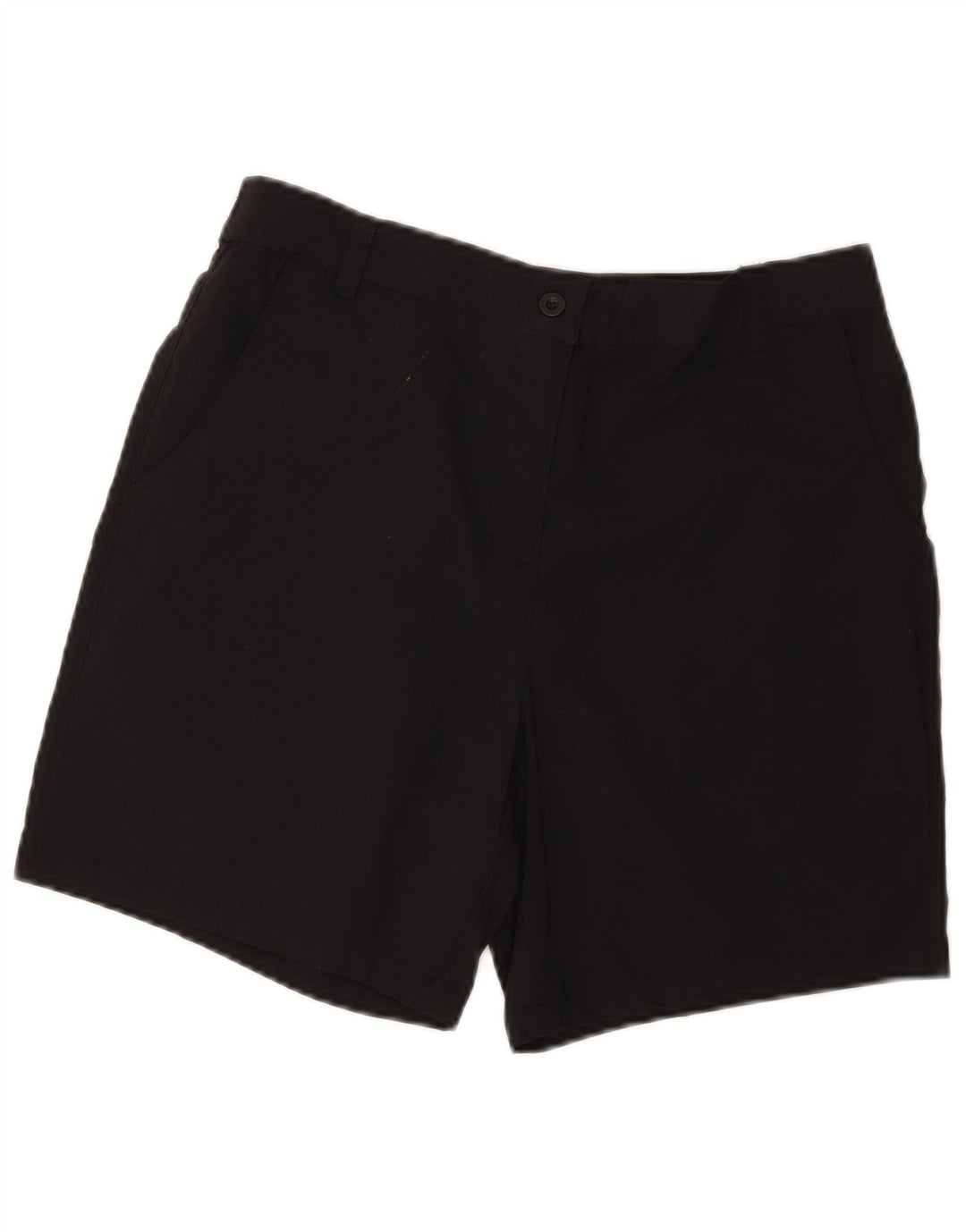Mountain Warehouse Womens Chino Shorts UK 12 Medium W30 Black Polyester