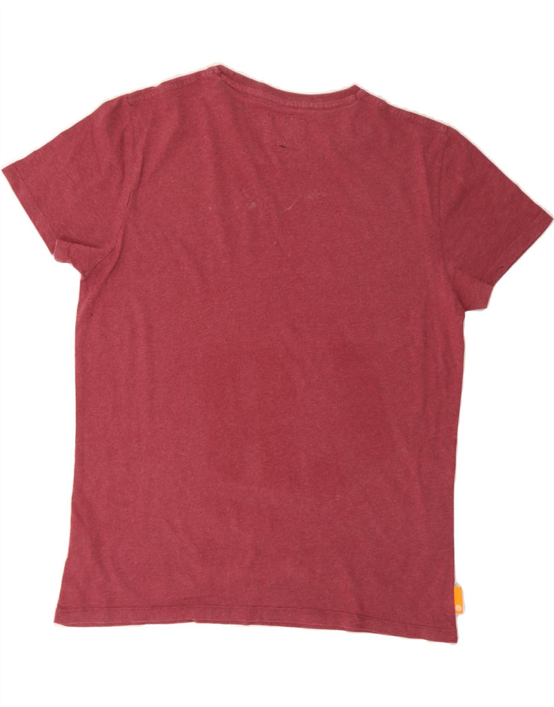 SUPERDRY Mens T-Shirt Top 2XL Maroon Cotton Vintage Superdry and Second-Hand Superdry from Messina Hembry 