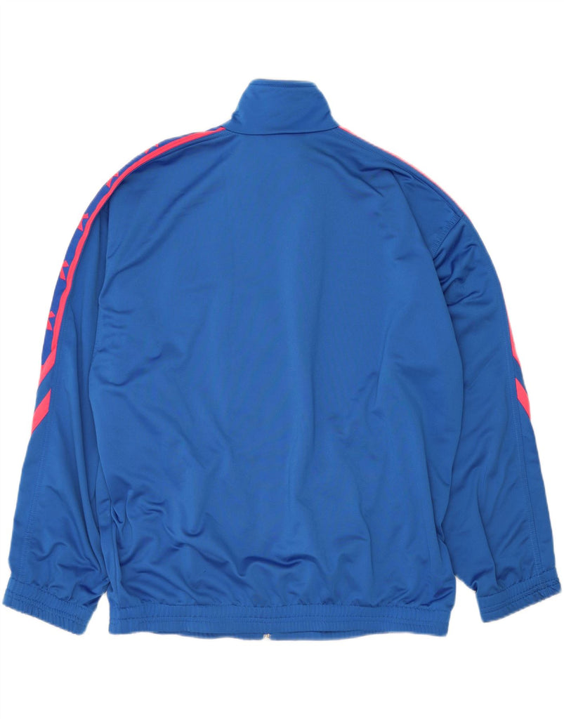 DIADORA Mens Graphic Tracksuit Top Jacket IT 52 Large Blue Polyester Vintage Diadora and Second-Hand Diadora from Messina Hembry 