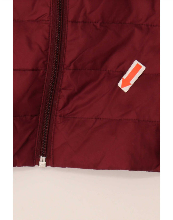 Jack Wills Womens Padded Jacket UK 8 Small Burgundy Polyamide