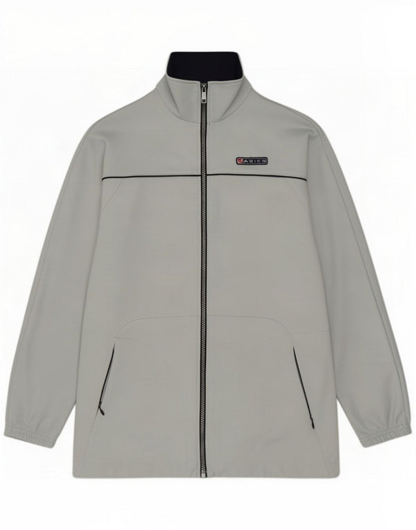 Asics Womens Tracksuit Top Jacket UK 14 Medium Blue