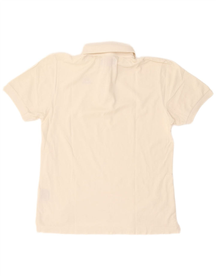 Kappa Mens Polo Shirt Medium Off White Cotton