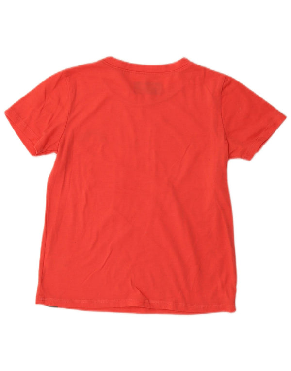 Eddie Bauer Girls T-Shirt Top 10-11 Years Medium Red Polyester
