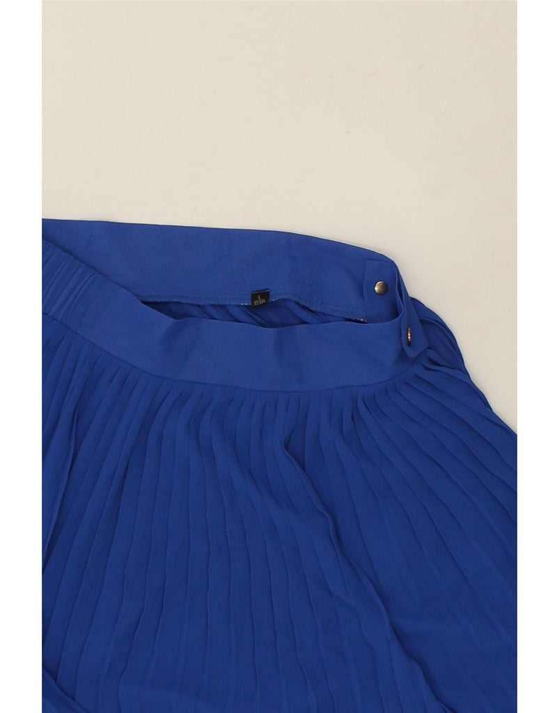 VINTAGE Womens High Waist See Through Pleated Skirt Large W27  Blue Vintage Vintage and Second-Hand Vintage from Messina Hembry 