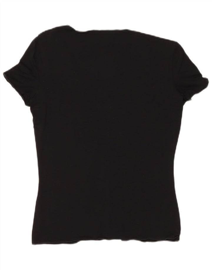 ARMANI COLLEZIONI Womens Blouse Top IT 42 Medium Black