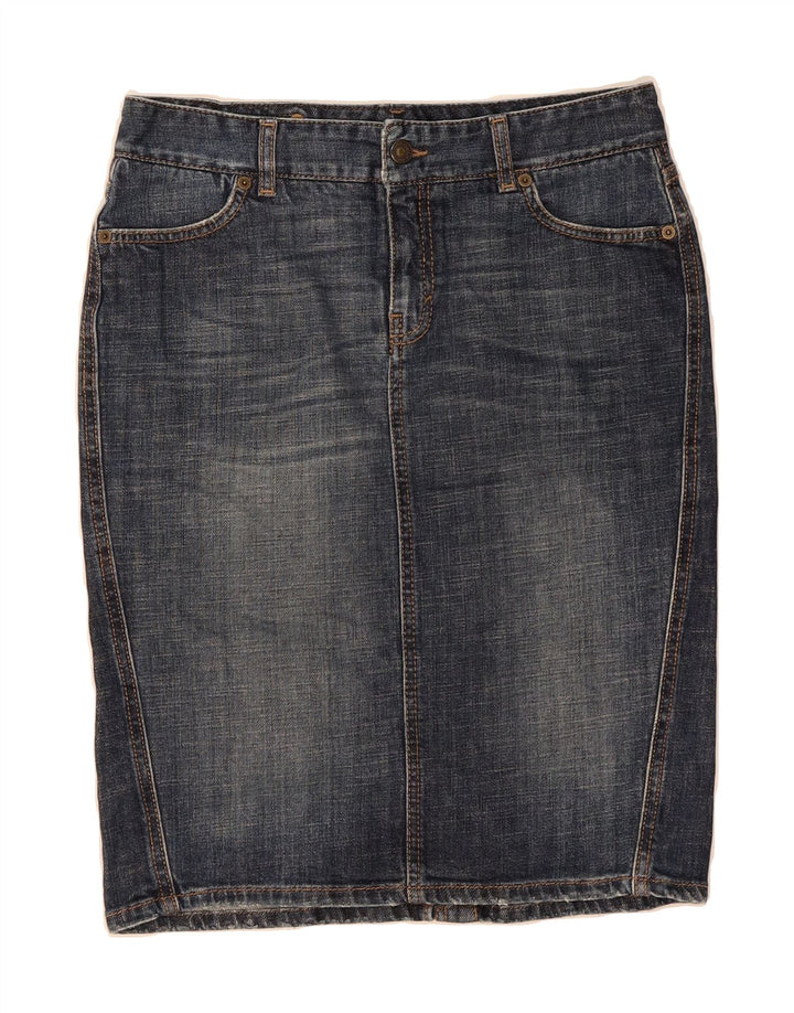BENETTON Womens Denim Skirt W30 Medium  Navy Blue Vintage Benetton and Second-Hand Benetton from Messina Hembry 