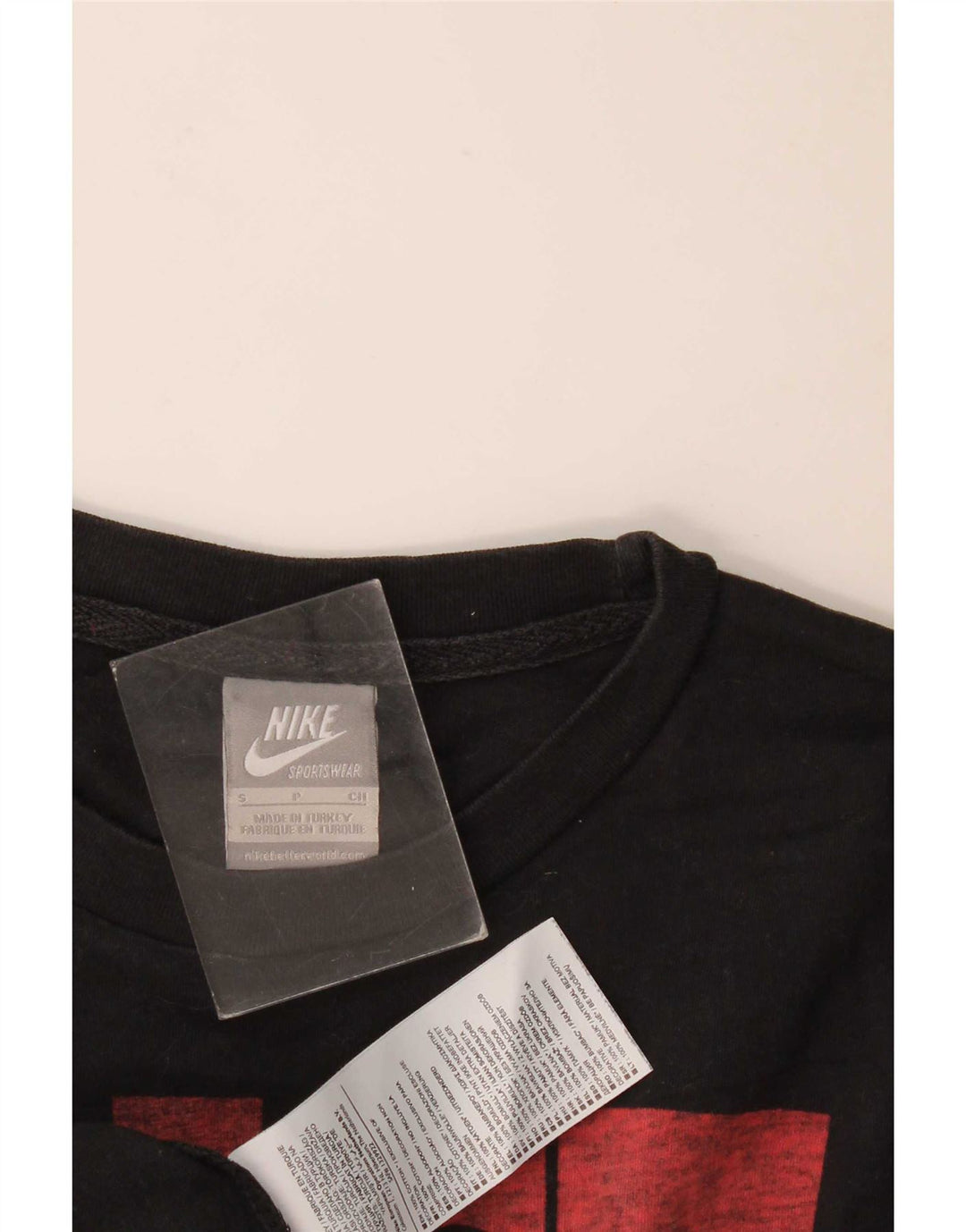Nike Mens Graphic T-Shirt Top Small Black Cotton