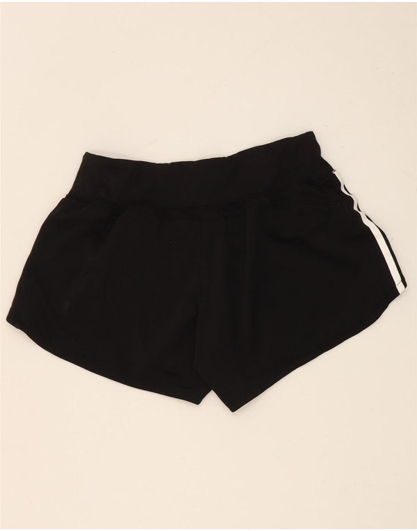 Adidas Womens Sport Shorts UK 12/14 Medium Black Polyester
