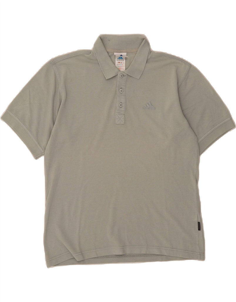 ADIDAS Mens Polo Shirt UK 36/38 Small Grey Cotton Vintage Adidas and Second-Hand Adidas from Messina Hembry 