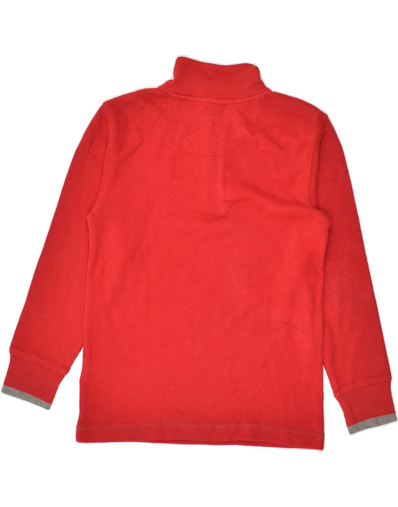 GAP Boys Zip Neck Sweatshirt Jumper 8-9 Years Medium Red Cotton | Vintage Gap | Thrift | Second-Hand Gap | Used Clothing | Messina Hembry 