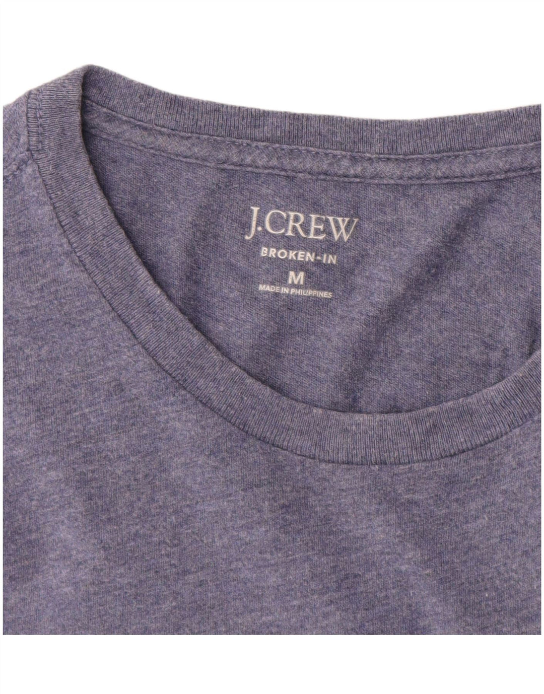 J. Crew Womens Broken In T-Shirt Top Medium Blue Flecked Cotton
