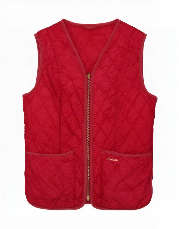 Barbour Womens Quilted Gilet UK 8 Small Pink