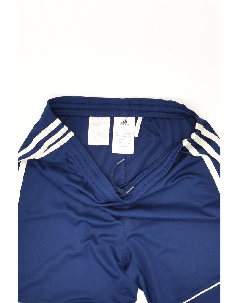 ADIDAS Boys Climalite Sport Shorts 11-12 Years Navy Blue Polyester | Vintage Adidas | Thrift | Second-Hand Adidas | Used Clothing | Messina Hembry 