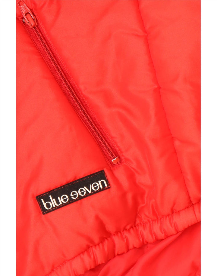 Vintage Mens Padded Jacket UK 36 Small Red Geometric