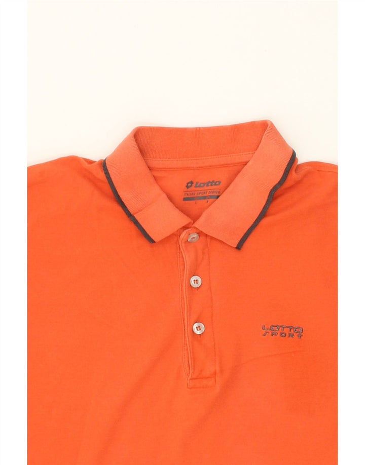 LOTTO Mens Polo Shirt Large Orange Vintage Lotto and Second-Hand Lotto from Messina Hembry 