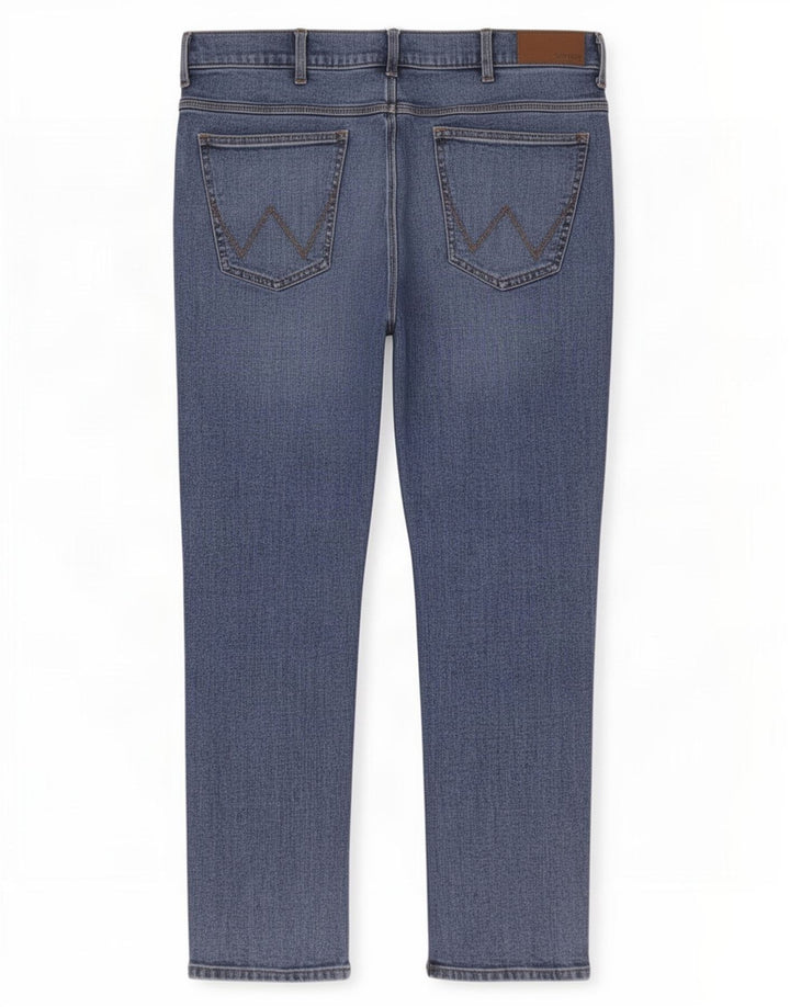Wrangler Mens Slim Jeans W36 L32 Blue Cotton