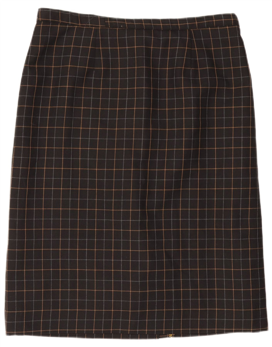 VINTAGE Womens Straight Skirt W34 Large Black Check