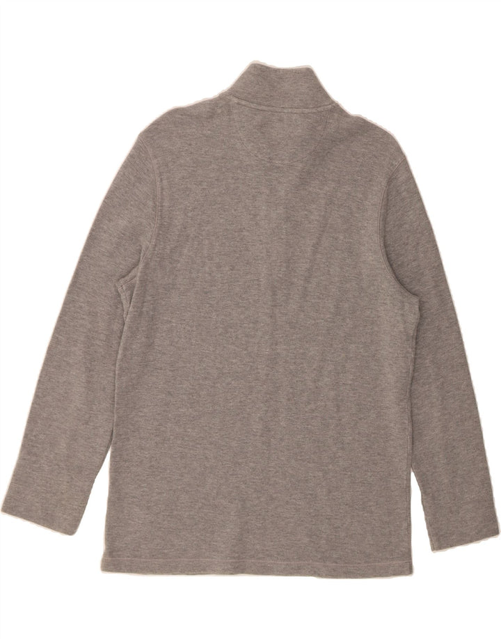 MICHAEL KORS Mens Zip Neck Top Long Sleeve Medium Grey Cotton Vintage Michael Kors and Second-Hand Michael Kors from Messina Hembry 