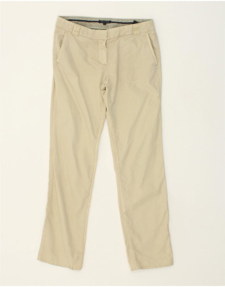 TOMMY HILFIGER Womens Straight Chino Trousers US 4 Small  W28 L30  Grey | Vintage Tommy Hilfiger | Thrift | Second-Hand Tommy Hilfiger | Used Clothing | Messina Hembry 