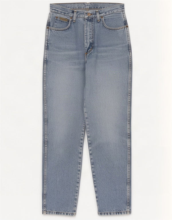 Wrangler Womens High Waist Tapered Jeans W30 L28 Blue