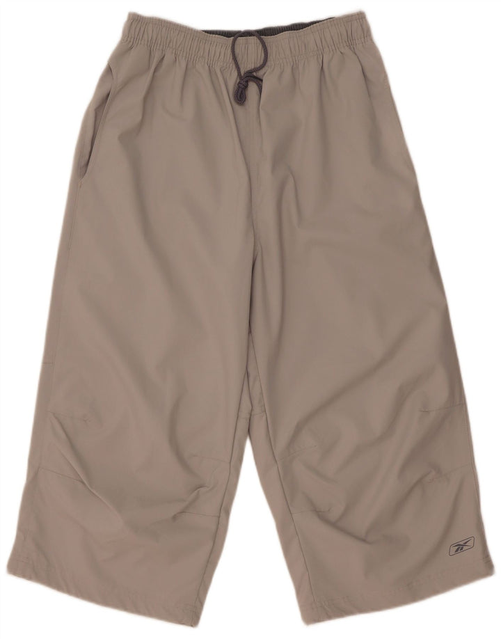 Reebok Mens Capri Tracksuit Trousers Medium  Grey Polyester