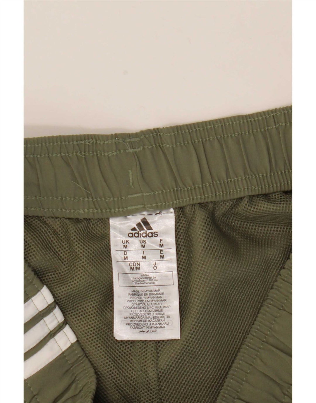 Adidas Mens Sport Shorts Medium Khaki Polyester