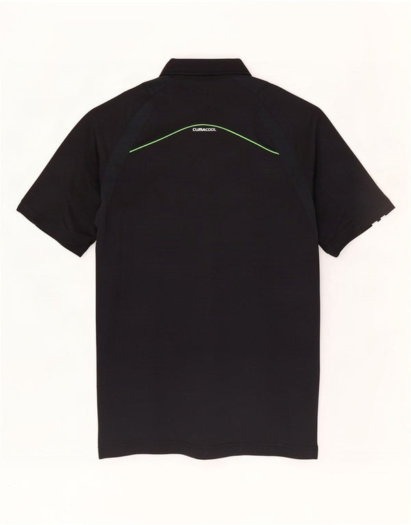 Adidas Mens Climacool Polo Shirt Small Black Polyester