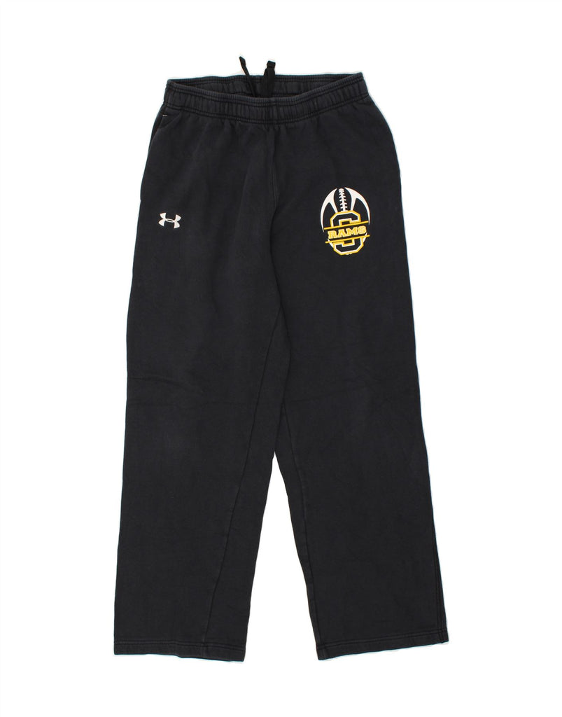 UNDER ARMOUR Mens Graphic Tracksuit Trousers Small Black | Vintage Under Armour | Thrift | Second-Hand Under Armour | Used Clothing | Messina Hembry 