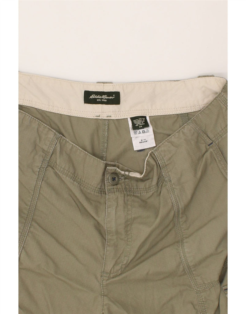 EDDIE BAUER Womens Cargo Shorts US 14 XL W36  Khaki Cotton Vintage Eddie Bauer and Second-Hand Eddie Bauer from Messina Hembry 