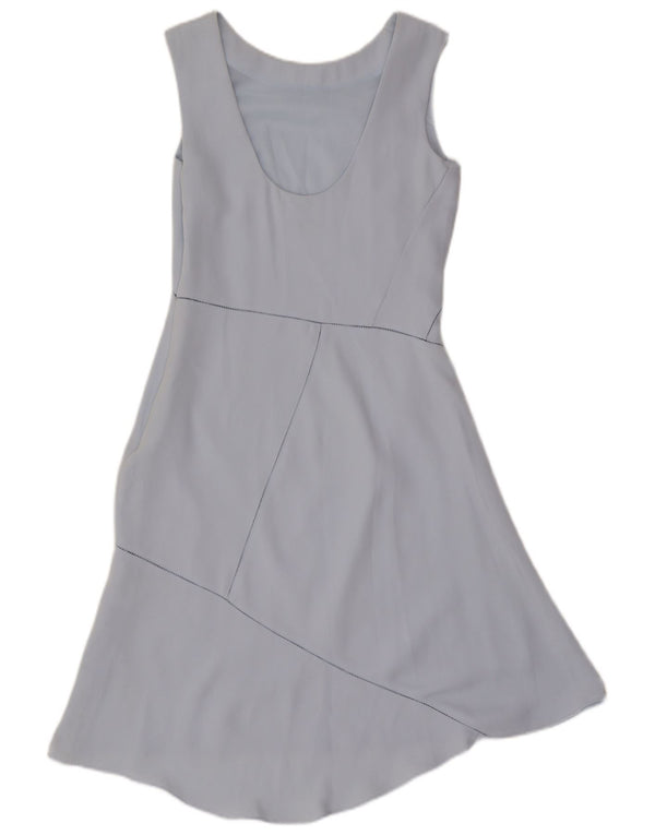 Reiss Womens Sleeveless A-Line Dress UK 10 Small Blue
