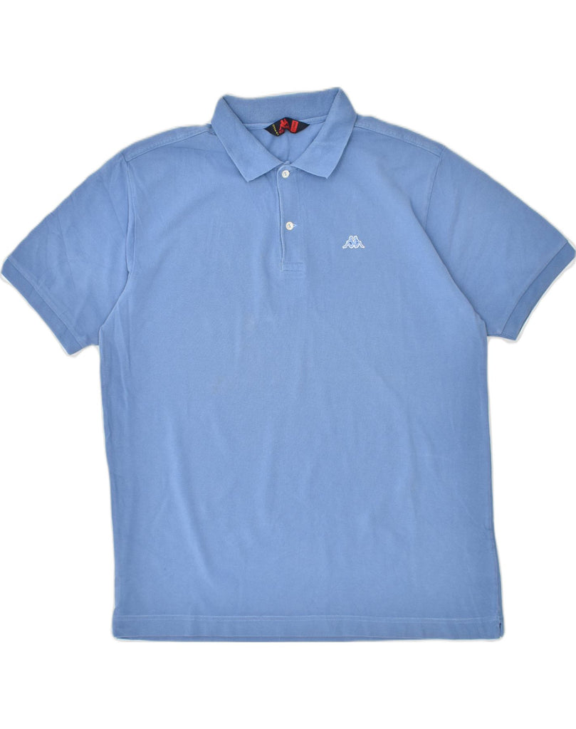 KAPPA Mens Polo Shirt XL Blue Cotton Classic | Vintage | Thrift | Second-Hand | Used Clothing | Messina Hembry 