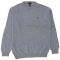 Gant Mens Crew Neck Jumper Sweater Large Blue Lambswool