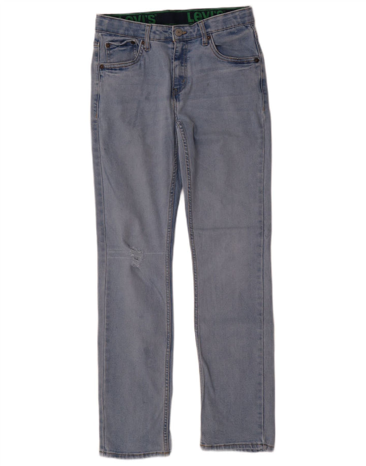 Levi's Boys 511 Distressed Slim Jeans 15-16 Years W28 L30 Blue Cotton