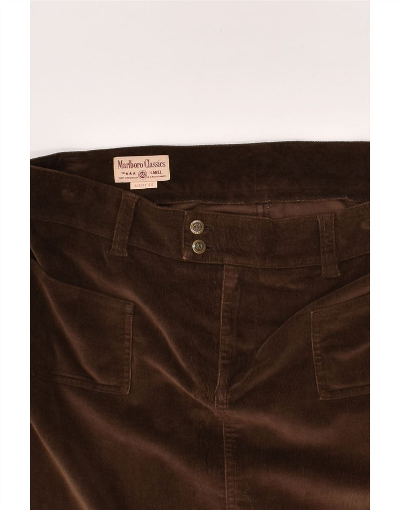 MARLBORO CLASSICS Womens Corduroy Skirt EU 44 XL W36 Brown Cotton | Vintage Marlboro Classics | Thrift | Second-Hand Marlboro Classics | Used Clothing | Messina Hembry 