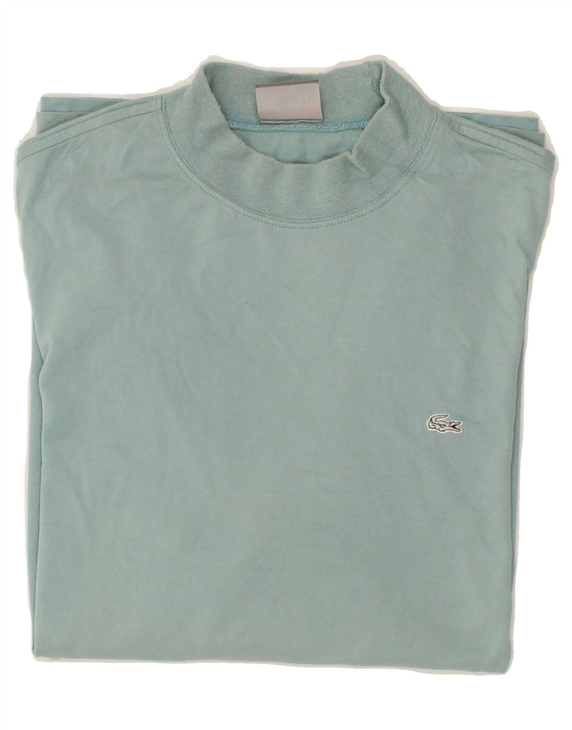 LACOSTE Mens Top Long Sleeve Size 5 Large Blue Cotton Vintage Lacoste and Second-Hand Lacoste from Messina Hembry 