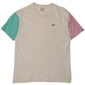 Vans Mens Classic Fit T-Shirt Top 2XL White Colourblock